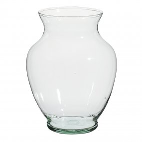 Glass Ginger Jar Vase, Recycled